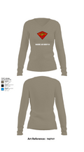 Marine Air Group 24 32391498 Women's Long Sleeve V-neck Shirt -1 62