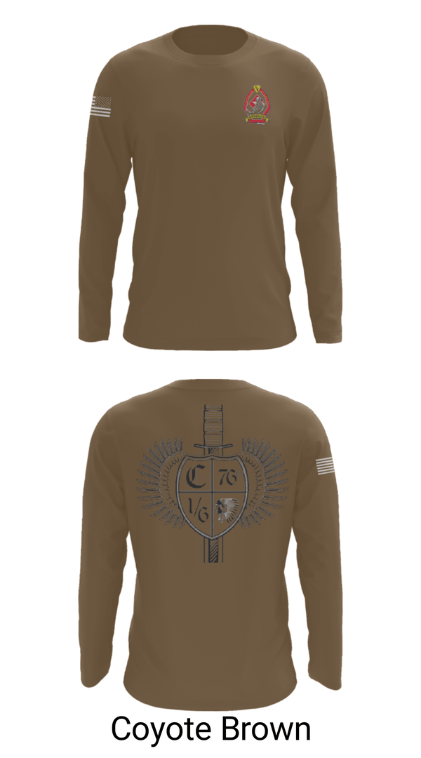 Long Sleeve Performance Shirt, 1/6 Charlie company, , Teamtime, Team time, sublimation, custom sports apparel, team uniforms, spirit wear, spiritwear, sports uniforms, custom shirts, team store, custom team store, fundraiser sports, apparel fundraiser