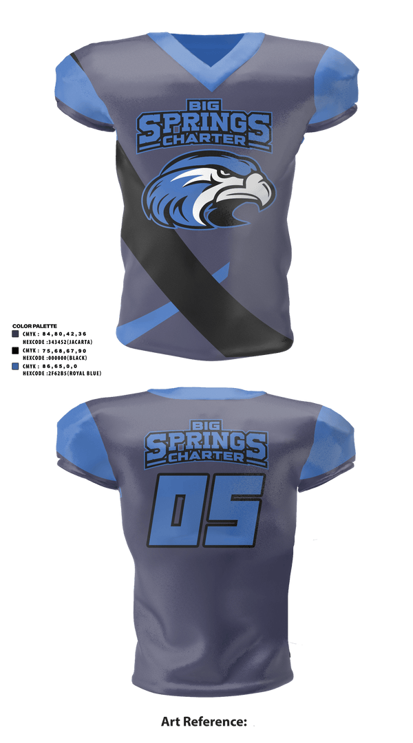 Football Jersey, Big Springs Charter School Football, Football, Teamtime, Team time, sublimation, custom sports apparel, team uniforms, spirit wear, spiritwear, sports uniforms, custom shirts, team store, custom team store, fundraiser sports, apparel fundraiser