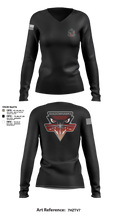 VAQ-141 20822275 Women's Long Sleeve V-neck Shirt - 3