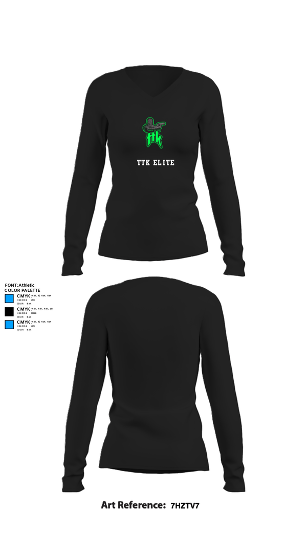 Women's Long Sleeve Vneck Shirt, TTK ELITE, Men's Basketball, Teamtime, Team time, sublimation, custom sports apparel, team uniforms, spirit wear, spiritwear, sports uniforms, custom shirts, team store, custom team store, fundraiser sports, apparel fundraiser