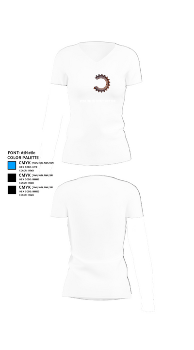 Remlinger construction 95578700 Women's Short Sleeve V-neck Shirt - 18