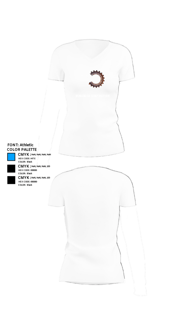 Womens Short Sleeve Vneck Shirt, Remlinger construction, , Teamtime, Team time, sublimation, custom sports apparel, team uniforms, spirit wear, spiritwear, sports uniforms, custom shirts, team store, custom team store, fundraiser sports, apparel fundraiser