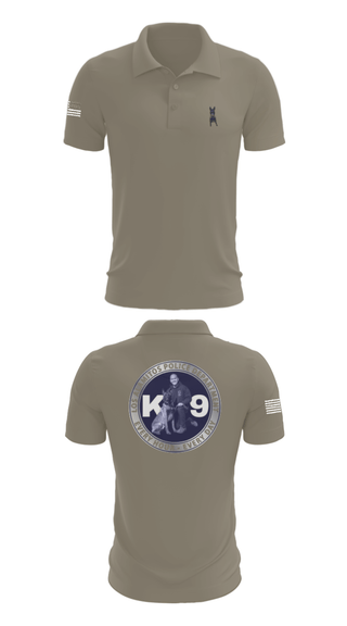 Short Sleeve Performance Polo, Los Alamitos Police K9, Police, Teamtime, Team time, sublimation, custom sports apparel, team uniforms, spirit wear, spiritwear, sports uniforms, custom shirts, team store, custom team store, fundraiser sports, apparel fundraiser