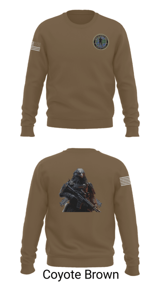 Crew Neck Sweatshirt, Center for Security Forces Detachment Chesapeake, Navy, Teamtime, Team time, sublimation, custom sports apparel, team uniforms, spirit wear, spiritwear, sports uniforms, custom shirts, team store, custom team store, fundraiser sports, apparel fundraiser
