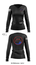Detachment 1, 24th MDSB 60445534 Women's Long Sleeve V-neck Shirt - 1