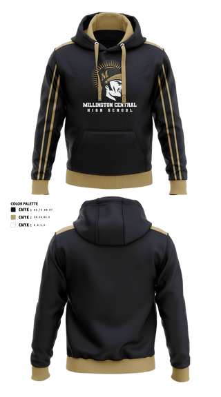 Hoodie, Millington Central High School Cross Country, Cross Country, Teamtime, Team time, sublimation, custom sports apparel, team uniforms, spirit wear, spiritwear, sports uniforms, custom shirts, team store, custom team store, fundraiser sports, apparel fundraiser