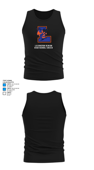 Tank Top, Lexington Senior High School Cheer, Cheer, Teamtime, Team time, sublimation, custom sports apparel, team uniforms, spirit wear, spiritwear, sports uniforms, custom shirts, team store, custom team store, fundraiser sports, apparel fundraiser