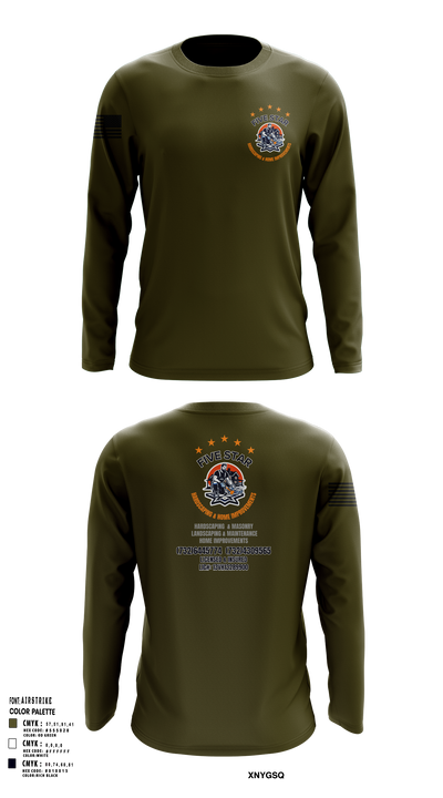 5 Star 18393940 Long Sleeve Performance Shirt 112