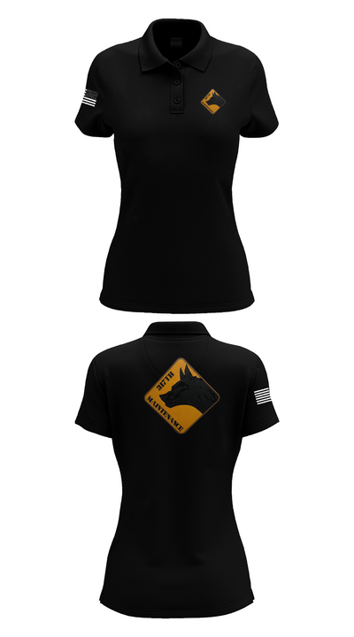 317th support maintenance company 3788646 Women's Short Sleeve Performance Polo  - 35