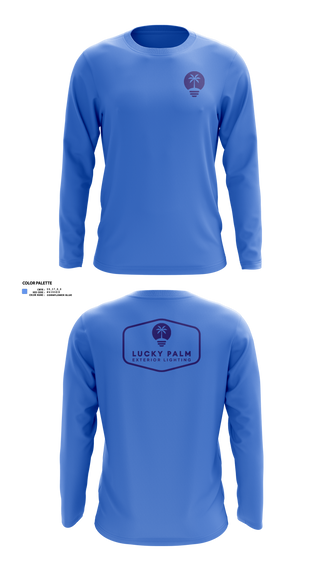 Long Sleeve Performance Shirt, Lucky Palm Lighting, , Teamtime, Team time, sublimation, custom sports apparel, team uniforms, spirit wear, spiritwear, sports uniforms, custom shirts, team store, custom team store, fundraiser sports, apparel fundraiser
