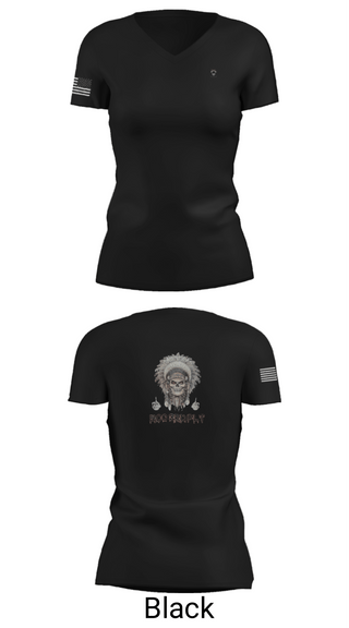 Womens Short Sleeve Vneck Shirt, 1/149th BCO INF REG 3rd PLT, Army, Teamtime, Team time, sublimation, custom sports apparel, team uniforms, spirit wear, spiritwear, sports uniforms, custom shirts, team store, custom team store, fundraiser sports, apparel fundraiser