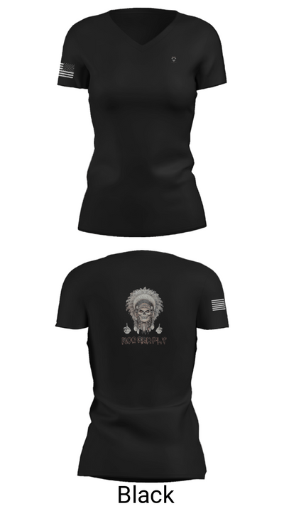 1/149th BCO INF REG 3rd PLT 77342466 Women's Short Sleeve V-neck Shirt - 28