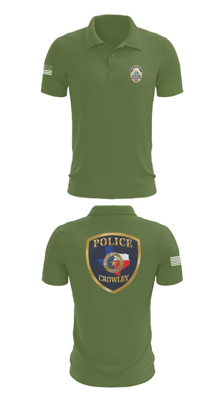 Short Sleeve Performance Polo, Crowley Police Department, , Teamtime, Team time, sublimation, custom sports apparel, team uniforms, spirit wear, spiritwear, sports uniforms, custom shirts, team store, custom team store, fundraiser sports, apparel fundraiser