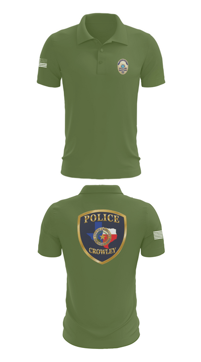 Crowley Police Department 8097883 Short Sleeve Performance Polo - 45