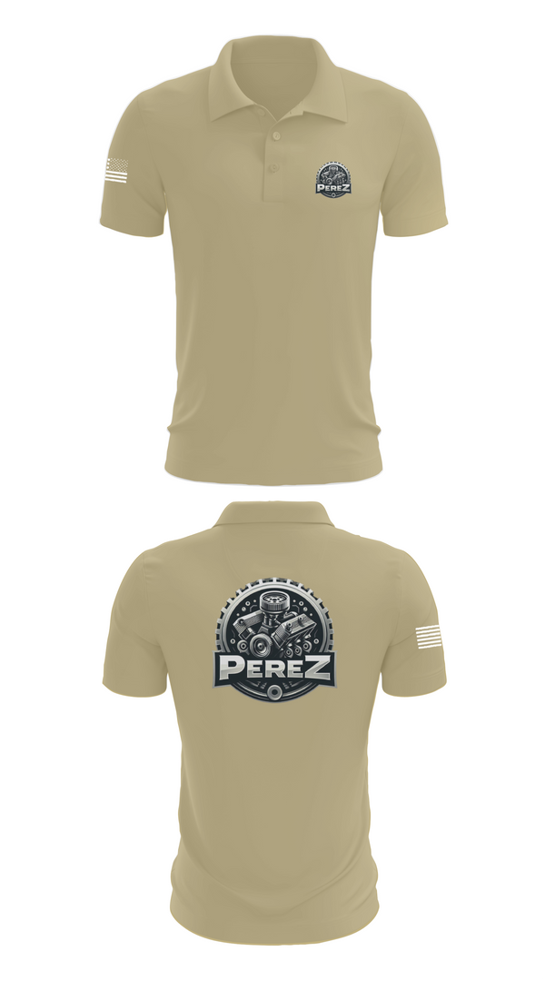 Short Sleeve Performance Polo, PÉREZ MOTORS, , Teamtime, Team time, sublimation, custom sports apparel, team uniforms, spirit wear, spiritwear, sports uniforms, custom shirts, team store, custom team store, fundraiser sports, apparel fundraiser