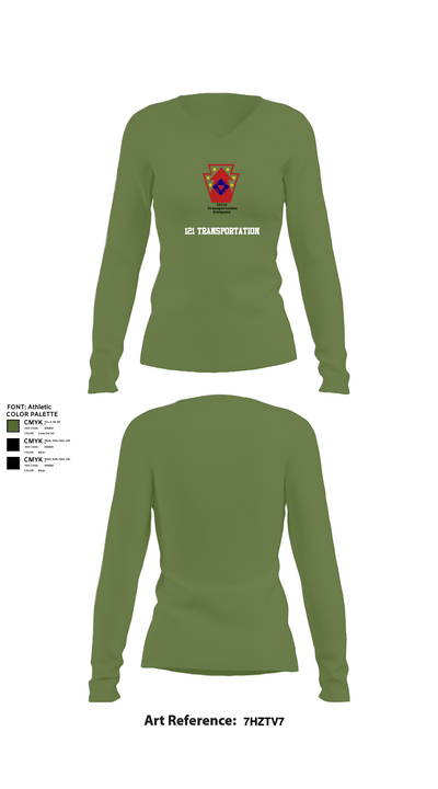 121 transportation 53489531 Women's Long Sleeve V-neck Shirt - 39