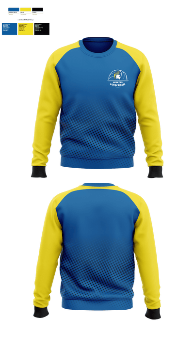 Pinole Valley High School Volleyball 71120113 Crew Neck Sweatshirt - 1