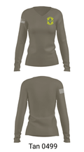 49 COMPTROLLER SQUADRON 45789639 Women's Long Sleeve V-neck Shirt - 77