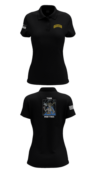 Womens Short Sleeve Performance Polo, 5/4 Cav, C-TRP MTRS, , Teamtime, Team time, sublimation, custom sports apparel, team uniforms, spirit wear, spiritwear, sports uniforms, custom shirts, team store, custom team store, fundraiser sports, apparel fundraiser