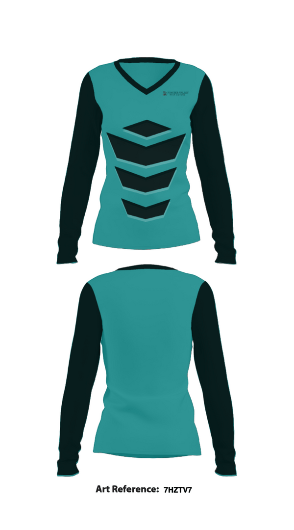 Women's Long Sleeve Vneck Shirt, Pioneer Valley High School Track and Field, Track & Field, Teamtime, Team time, sublimation, custom sports apparel, team uniforms, spirit wear, spiritwear, sports uniforms, custom shirts, team store, custom team store, fundraiser sports, apparel fundraiser