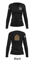 978th MP Comapny 22657542 Women's Long Sleeve V-neck Shirt - 37
