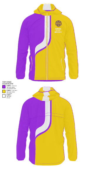 Windbreaker, Louisiana State University, Spirit Store, Teamtime, Team time, sublimation, custom sports apparel, team uniforms, spirit wear, spiritwear, sports uniforms, custom shirts, team store, custom team store, fundraiser sports, apparel fundraiser