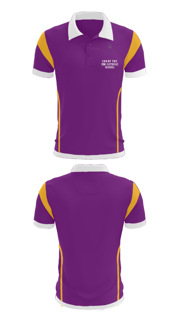 Short Sleeve Performance Polo, Christ The King Catholic School, Spirit Store, Teamtime, Team time, sublimation, custom sports apparel, team uniforms, spirit wear, spiritwear, sports uniforms, custom shirts, team store, custom team store, fundraiser sports, apparel fundraiser