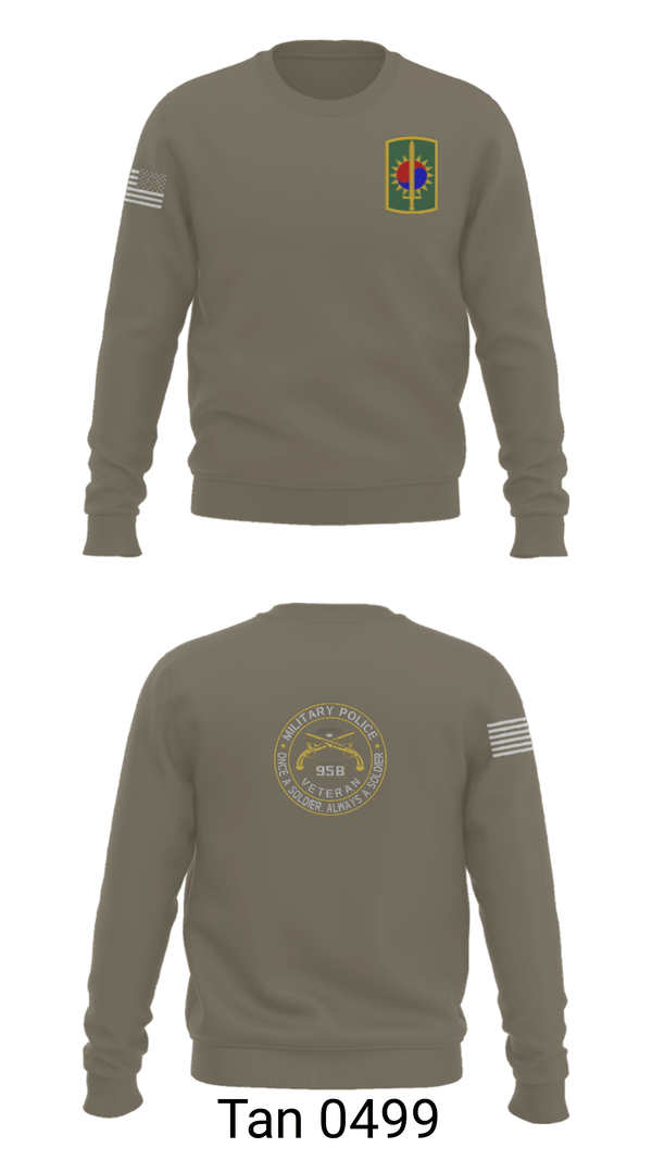 Crew Neck Sweatshirt, 142ND MILITARY POLICE, Army, Teamtime, Team time, sublimation, custom sports apparel, team uniforms, spirit wear, spiritwear, sports uniforms, custom shirts, team store, custom team store, fundraiser sports, apparel fundraiser
