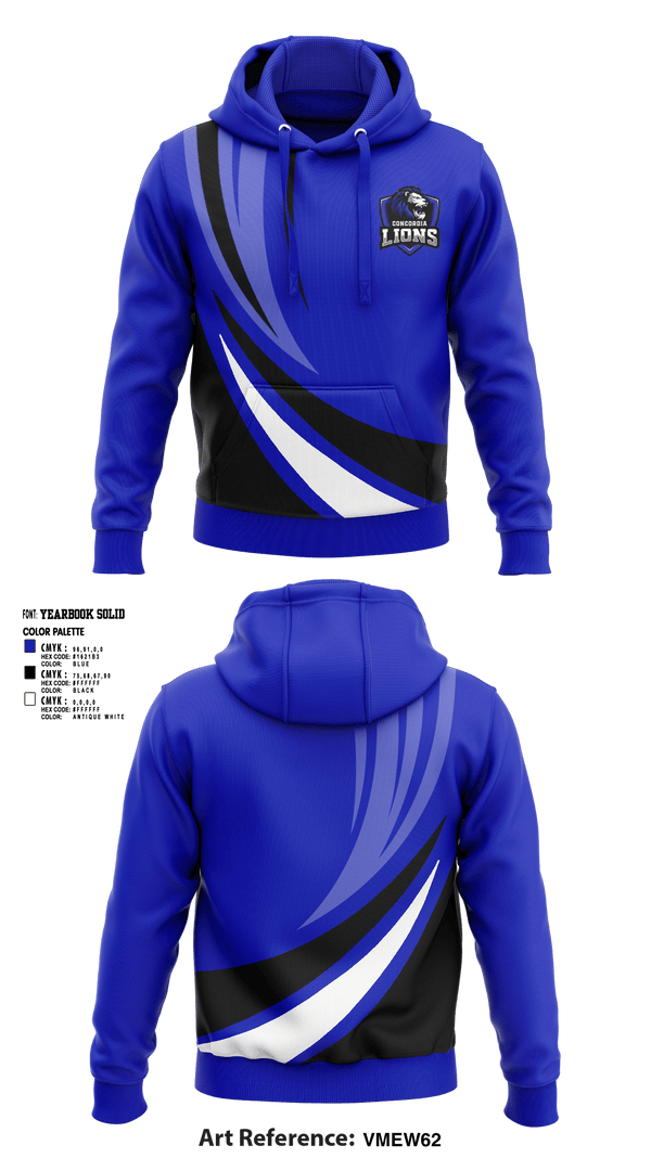 Hoodie, Concordia Lions Viersen, Football, Teamtime, Team time, sublimation, custom sports apparel, team uniforms, spirit wear, spiritwear, sports uniforms, custom shirts, team store, custom team store, fundraiser sports, apparel fundraiser