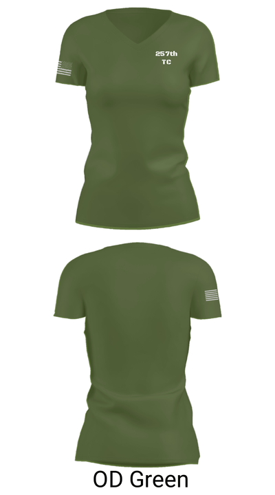 257th TC 54241029 Women's Short Sleeve V-neck Shirt - 48