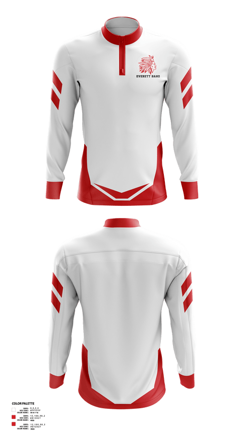 Quarter Zip Jacket, Everett High School Band, Spirit Store, Teamtime, Team time, sublimation, custom sports apparel, team uniforms, spirit wear, spiritwear, sports uniforms, custom shirts, team store, custom team store, fundraiser sports, apparel fundraiser
