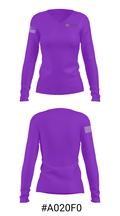 Robinson Middle School Track 2312219 Women's Long Sleeve V-neck Shirt - 20