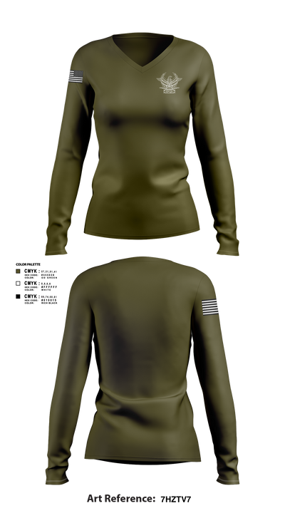 JDR Plumbing 13568338 Women's Long Sleeve V-neck Shirt - 3