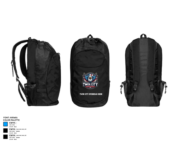 Gear Bag, Twin City Overhead Door, , Teamtime, Team time, sublimation, custom sports apparel, team uniforms, spirit wear, spiritwear, sports uniforms, custom shirts, team store, custom team store, fundraiser sports, apparel fundraiser