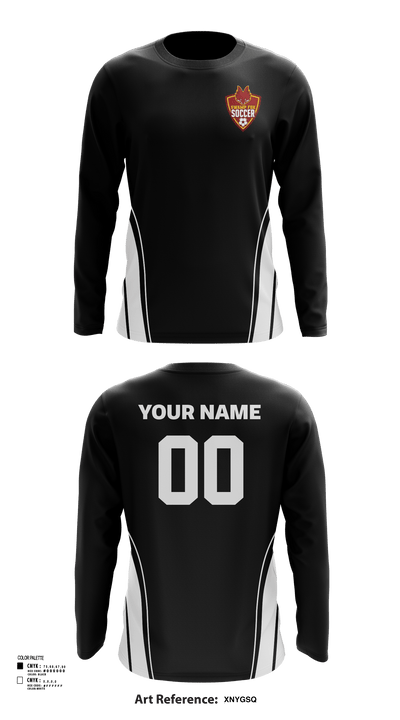 Marion High School Soccer 2860399 Long Sleeve Performance Shirt - 140