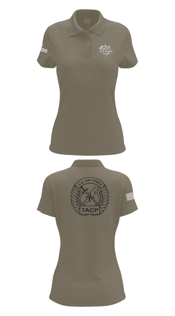 Women's Short Sleeve Performance Polo, 18th Air Support Operations Group, Air Force, Teamtime, Team time, sublimation, custom sports apparel, team uniforms, spirit wear, spiritwear, sports uniforms, custom shirts, team store, custom team store, fundraiser sports, apparel fundraiser