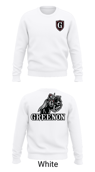 Crew Neck Sweatshirt, Greenon Knights, Women's Volleyball, Teamtime, Team time, sublimation, custom sports apparel, team uniforms, spirit wear, spiritwear, sports uniforms, custom shirts, team store, custom team store, fundraiser sports, apparel fundraiser