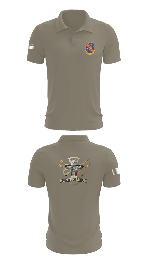Short Sleeve Performance Polo, 1-148th HHB Medics, , Teamtime, Team time, sublimation, custom sports apparel, team uniforms, spirit wear, spiritwear, sports uniforms, custom shirts, team store, custom team store, fundraiser sports, apparel fundraiser