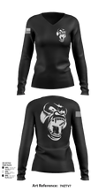 USS CARL VINSON 40544561 Women's Long Sleeve V-neck Shirt -1 125