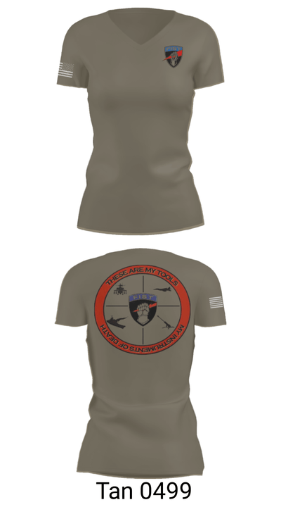 Bravo 1/78th FA 82804749 Women's Short Sleeve V-neck Shirt - 68