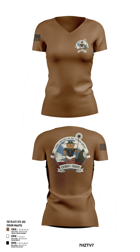 Womens Short Sleeve Vneck Shirt, Chimney troops, , Teamtime, Team time, sublimation, custom sports apparel, team uniforms, spirit wear, spiritwear, sports uniforms, custom shirts, team store, custom team store, fundraiser sports, apparel fundraiser