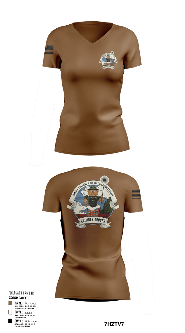 Womens Short Sleeve Vneck Shirt, Chimney troops, , Teamtime, Team time, sublimation, custom sports apparel, team uniforms, spirit wear, spiritwear, sports uniforms, custom shirts, team store, custom team store, fundraiser sports, apparel fundraiser