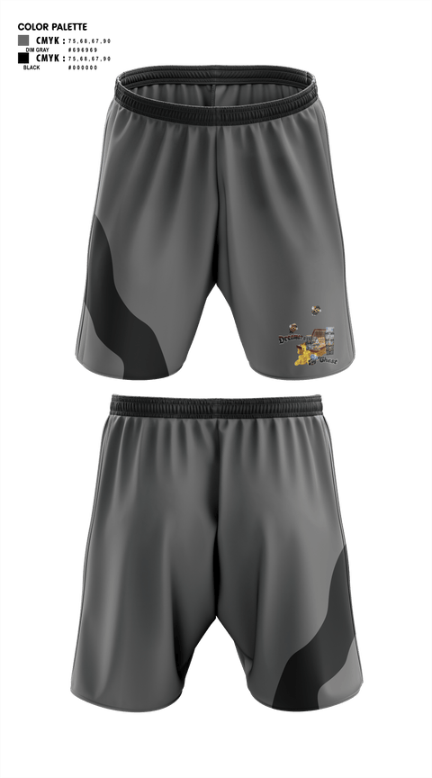 Athletic Shorts With Pockets, Dreamer's Toy Chest, , Teamtime, Team time, sublimation, custom sports apparel, team uniforms, spirit wear, spiritwear, sports uniforms, custom shirts, team store, custom team store, fundraiser sports, apparel fundraiser