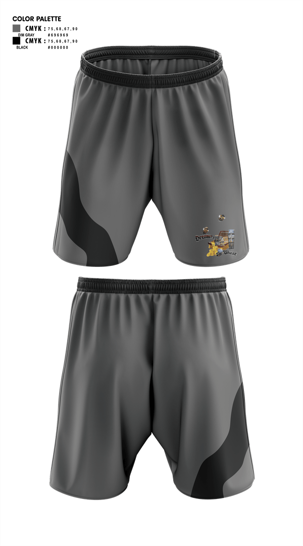 Athletic Shorts With Pockets, Dreamer's Toy Chest, , Teamtime, Team time, sublimation, custom sports apparel, team uniforms, spirit wear, spiritwear, sports uniforms, custom shirts, team store, custom team store, fundraiser sports, apparel fundraiser