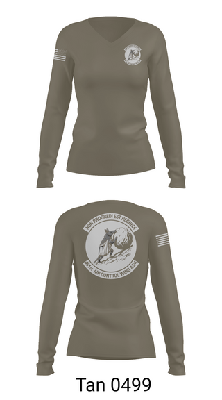 Womens Long Sleeve Vneck Shirt, 461 ACW A3/4, , Teamtime, Team time, sublimation, custom sports apparel, team uniforms, spirit wear, spiritwear, sports uniforms, custom shirts, team store, custom team store, fundraiser sports, apparel fundraiser
