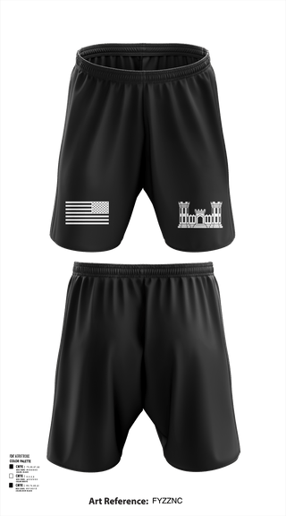 Athletic Shorts With Pockets, 250TH ENGINEERING COMPANY, National Guard, Teamtime, Team time, sublimation, custom sports apparel, team uniforms, spirit wear, spiritwear, sports uniforms, custom shirts, team store, custom team store, fundraiser sports, apparel fundraiser