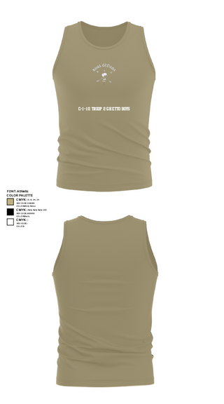 Tank Top, C-1-10 Troop 2 Ghetto Boys, Army, Teamtime, Team time, sublimation, custom sports apparel, team uniforms, spirit wear, spiritwear, sports uniforms, custom shirts, team store, custom team store, fundraiser sports, apparel fundraiser