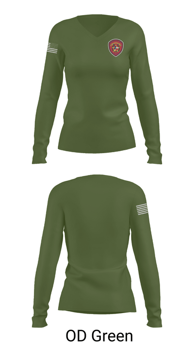 DPS 61986811 Women's Long Sleeve V-neck Shirt - 54