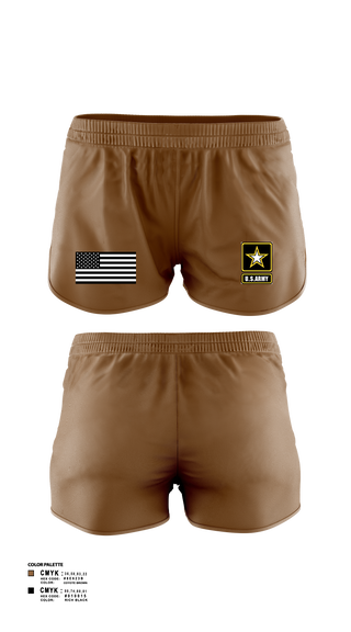 Womens Shorts, Rangers, Army, Teamtime, Team time, sublimation, custom sports apparel, team uniforms, spirit wear, spiritwear, sports uniforms, custom shirts, team store, custom team store, fundraiser sports, apparel fundraiser